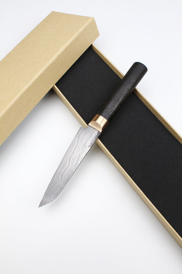 Petty Bog Oak Oval Damascus