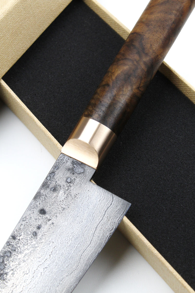 Damascus Santoku Walnut 500L