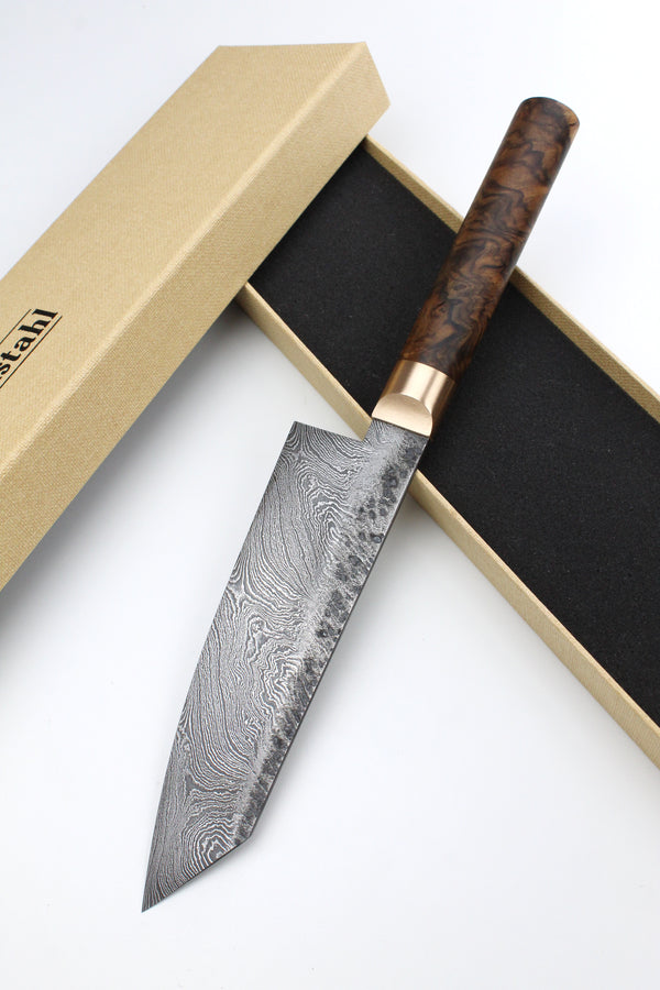 Damascus Santoku 320L Torsion