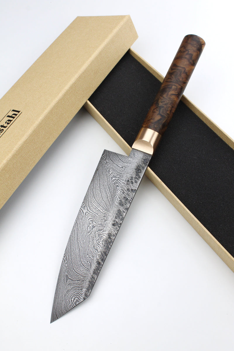 Damascus Santoku 320L Torsion