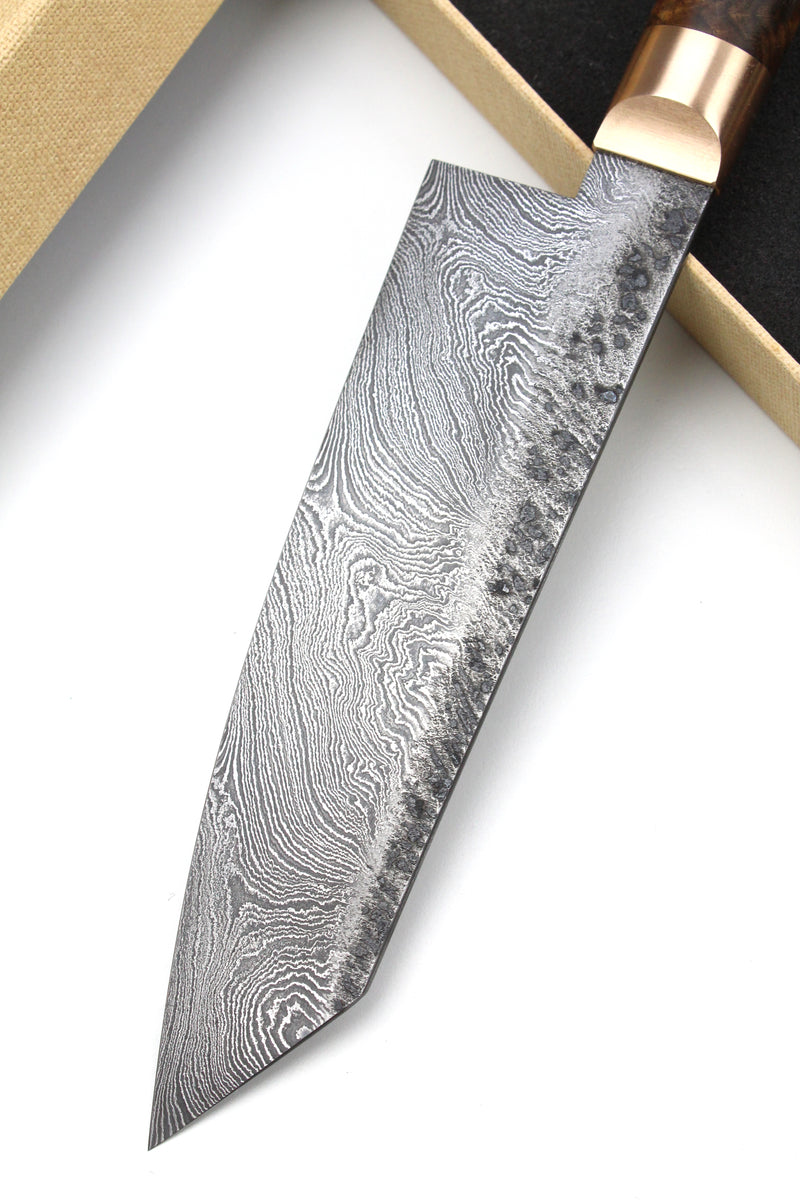 Damascus Santoku 320L Torsion