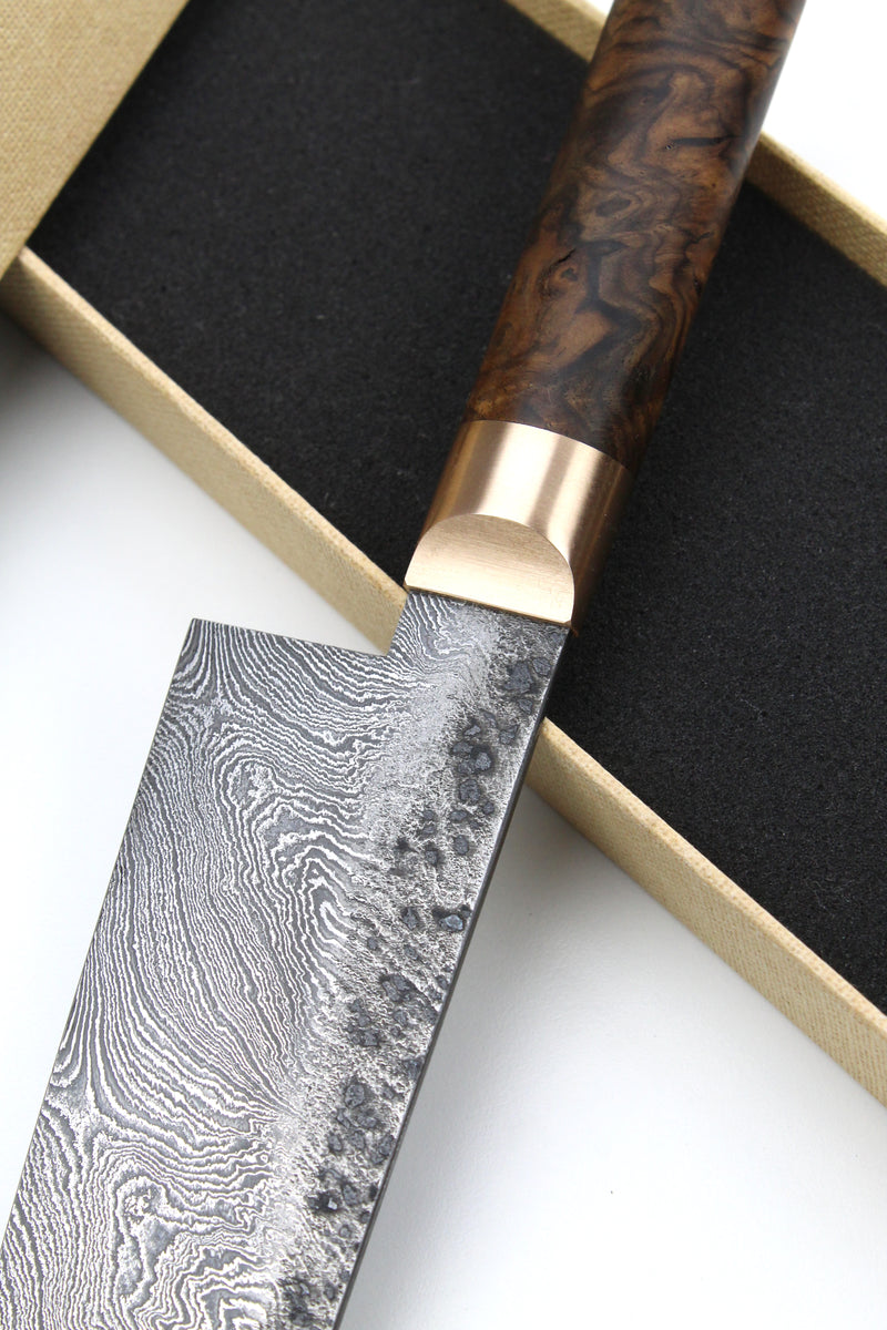 Damascus Santoku 320L Torsion