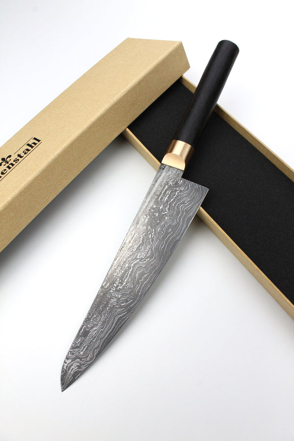 Gyuto Damascus Bog Oak