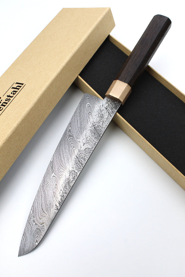 Gyuto Damascus Bog Oak