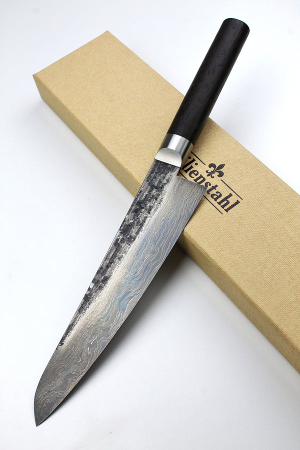 Gyuto Damascus Bog Oak 500L